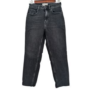 Everlane Black Jeans Womens 27 Regular Curvy Cheeky Jean High Rise Straight Leg